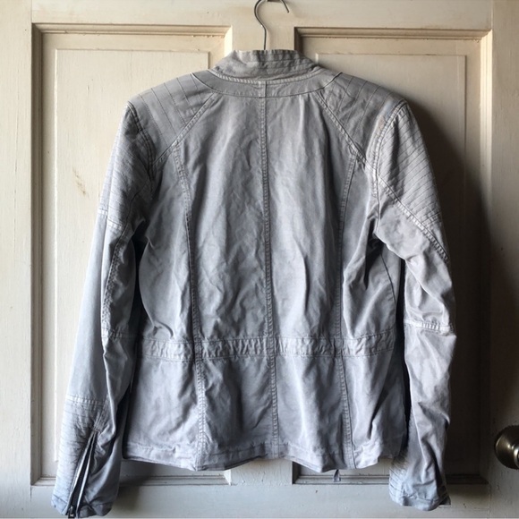 Lucky Brand gray moto jacket - Picture 3 of 7